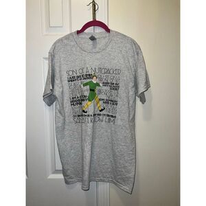 Elf Movie Quotes Grey T-shirt Size Medium